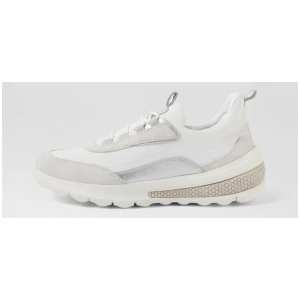 D Spherica Actif E White Off Suede Mix Sneakers