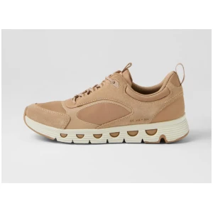 D Spherica Ecub Dark Skin Mix Leather Sneakers