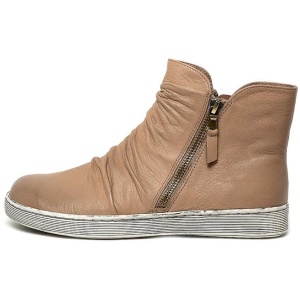 Damien Taupe Leather Taupe