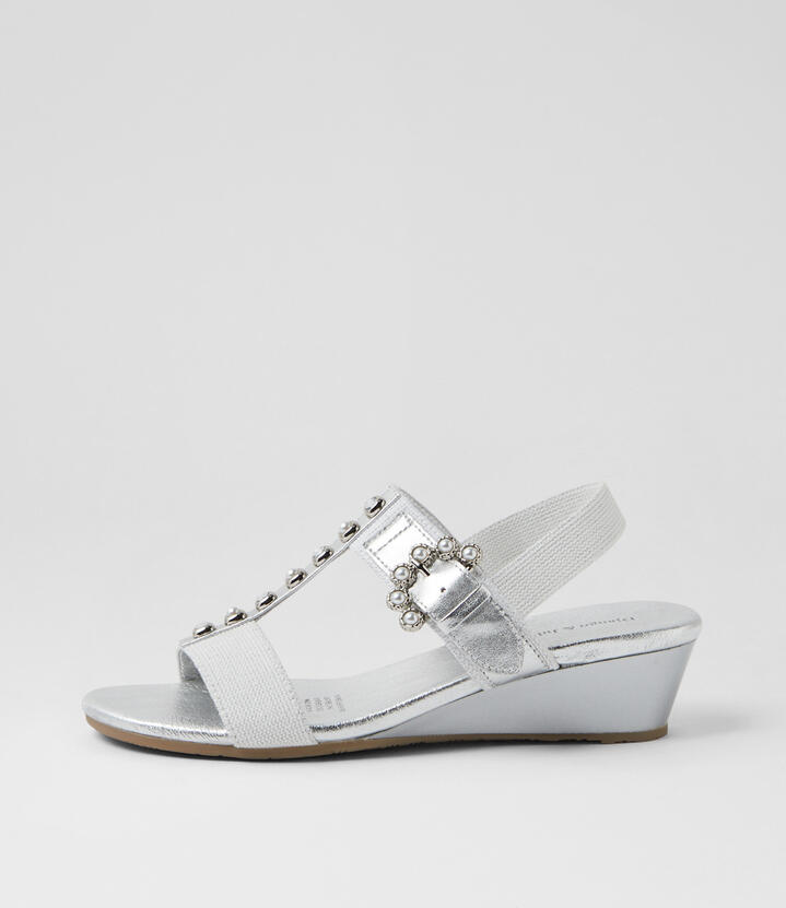 Darja Misty Silver Multi Sandals