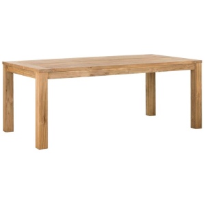 Darma 200cm Reclaimed Teak Exterior Dining Table, Natural