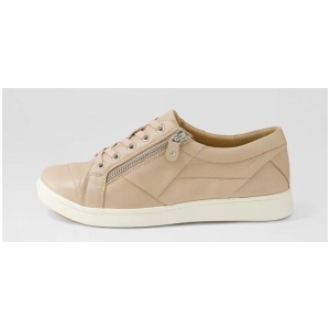 Denes Xf Cafe White Leather Sneakers