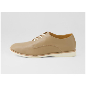 Derby Supersoft Fawn Tumble Leather Lace Up Flats