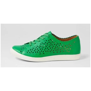 Dima Xf Bright Emerald Leather Sneakers