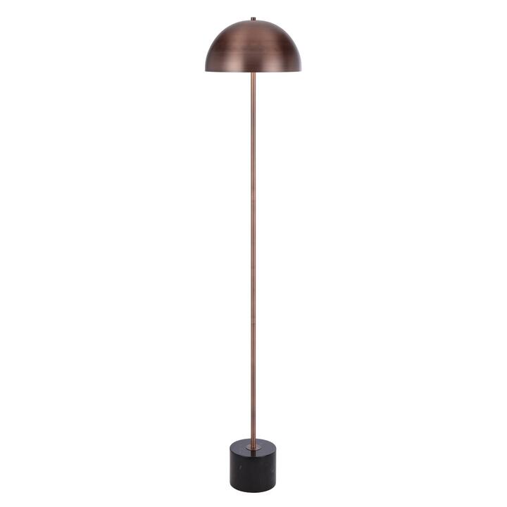 Domez Floor Lamp, Bronze with Black Marble