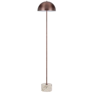 Domez Floor Lamp, Bronze with White Terrazzo
