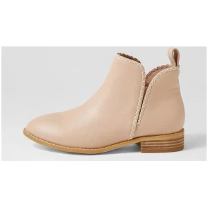 Douglas Stitch Blush Leather Chelsea Boots