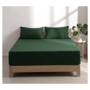 Dreamaker Superfine Microfibre Single Fitted Sheet Set Green