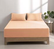 Dreamaker Superfine Microfibre Single Fitted Sheet Set Peach