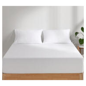 Dreamaker Superfine Microfibre Single Fitted Sheet Set White