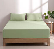 Dreamaker Superfine Microfibre Single Sage Fitted Sheet Set Green