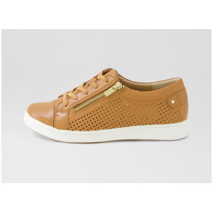 Drikka Xf Dark Tan Leather Sneakers
