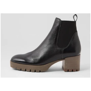 Dunkan Black Natural Leather Chelsea Boots