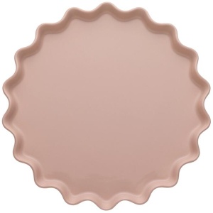 Ecology Ruffle Round Platter 32cm Pink Salt