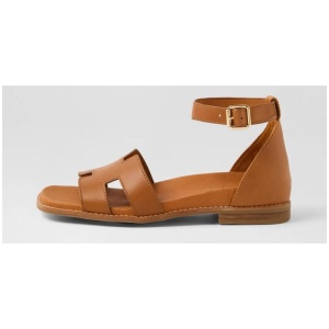 Efron Tan Leather Sandals