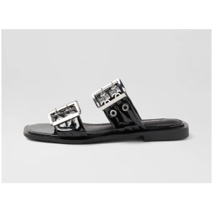 Ego Black Patent Pu Slides