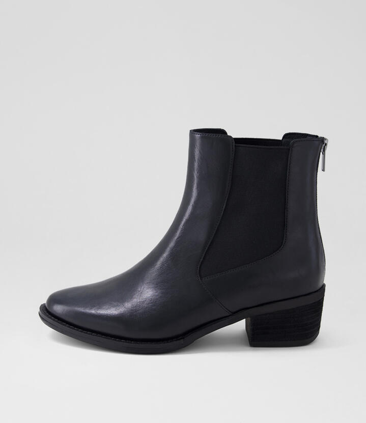 Eldo Xf Black Leather Chelsea Boots