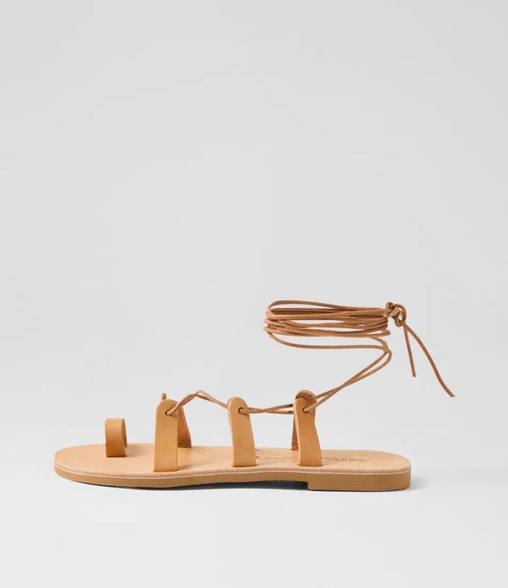 Electra Tan Leather Sandals