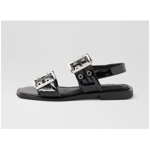 Elemental Black Patent Pu Sandals
