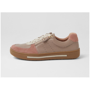 Emiee Light Mauve Leather Sneakers
