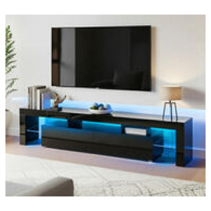 Eris 189Cm Led Tv Entertainment Unit Black