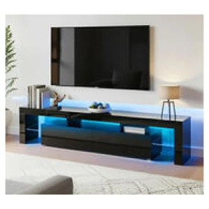 Eris 189Cm Led Tv Entertainment Unit Black