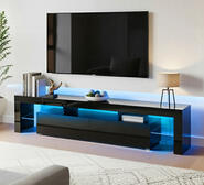 Eris 189Cm Led Tv Entertainment Unit Black