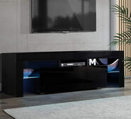Eron 130Cm Led Tv Entertainment Unit Black