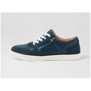 Etch Navy Leather Sneakers