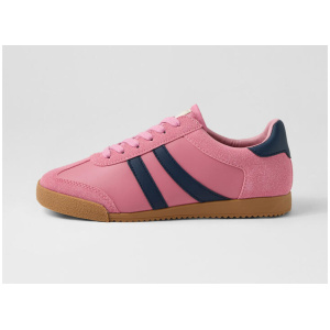 Evaporate Pink Navy Microsuede Sneakers