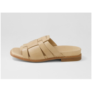 Everlly Camel Leather Slides