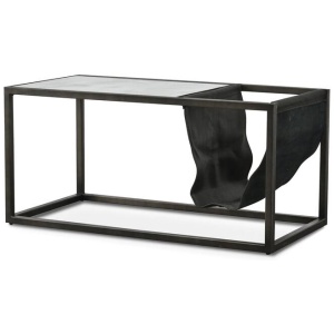 Ex Display - Brandon 80cm White Marble Coffee Table by Interior Secrets - AfterPay Available