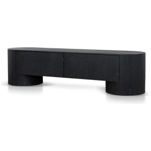 Ex Display - Elano 2m TV Entertainment Unit - Black by Interior Secrets - AfterPay Available
