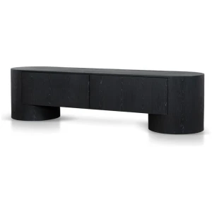 Ex Display - Elano 2m TV Entertainment Unit - Black by Interior Secrets - AfterPay Available