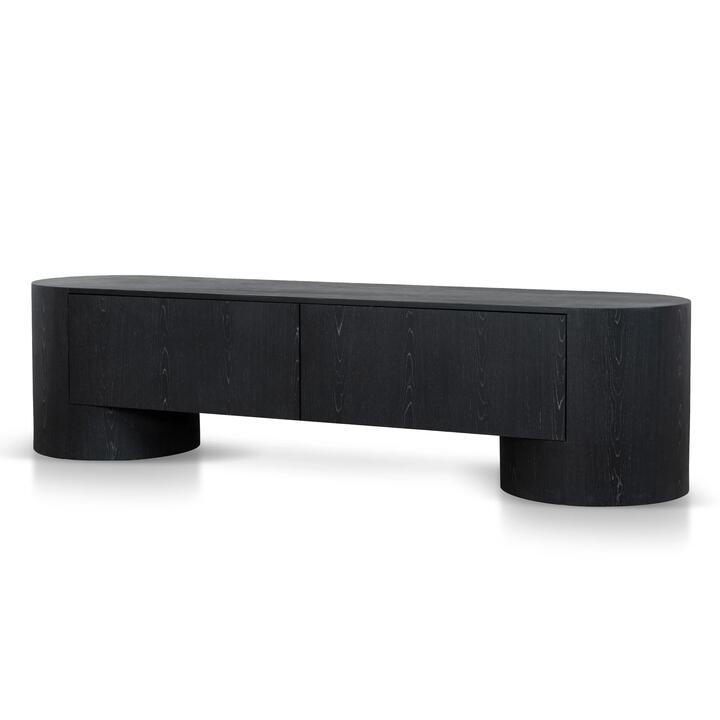 Ex Display - Elano 2m TV Entertainment Unit - Black by Interior Secrets - AfterPay Available
