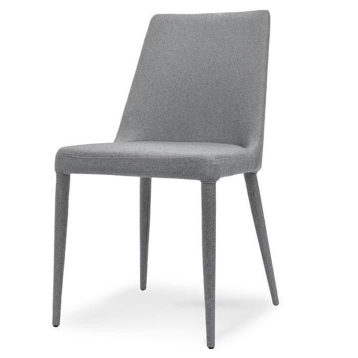 Ex Display - Millie Fabric Dining Chair - Coin Grey by Interior Secrets - AfterPay Available