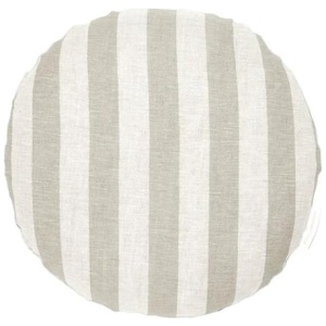 Ex Display - Stripe 40cm Round Cushion - Mist by Interior Secrets - AfterPay Available