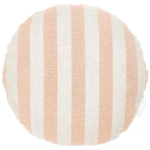 Ex Display - Stripe 40cm Round Cushion - Rose by Interior Secrets - AfterPay Available