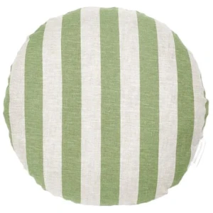 Ex Display - Stripe 40cm Round Cushion - Sage by Interior Secrets - AfterPay Available