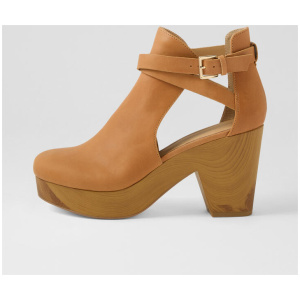 Fearless Tan Leather Heels