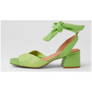 Fearna Light Citrus Lime Leather Sandals