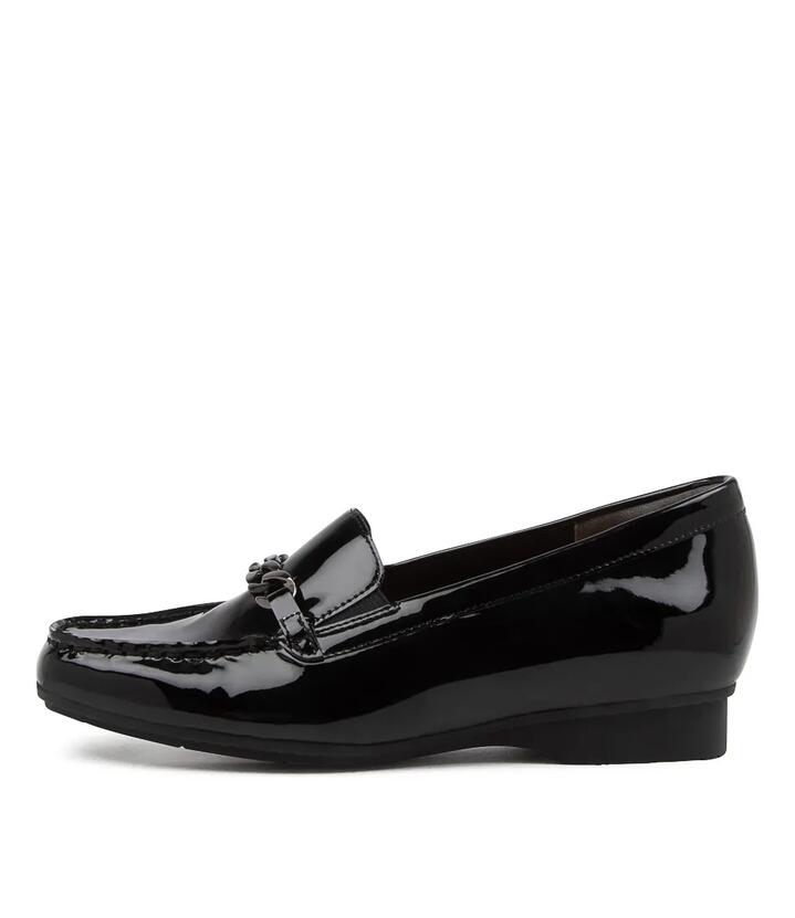 Fenders Xf Black Patent Leather Loafer