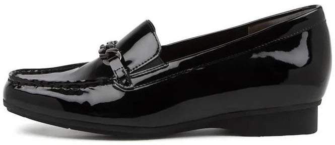 Fenders Xf Black Patent Leather Loafer