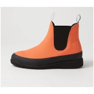 Fields Chelsea X Orange Leather Chelsea Boots