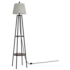 Floor Lamp Shelf Stand Modern Led Storage Shelves Living Room Light