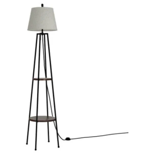 Floor Lamp Shelf Stand Modern Led Storage Shelves Living Room Light