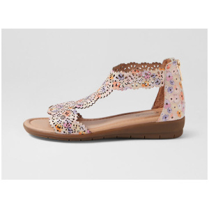 Floriea Pansy Leather Sandals