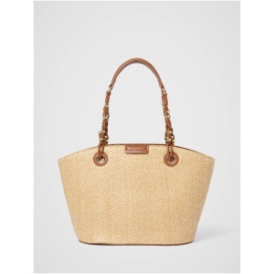 Forever New Women's Aria Weave Tote Bag in Natural/Tan