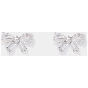 Forever New Women's Bellina CZ Bow Stud Earrings in Crystal
