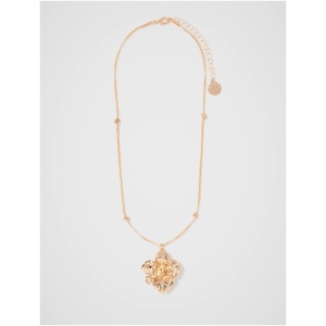 Forever New Women's Callie Orchid Metal Pendant Necklace in Gold